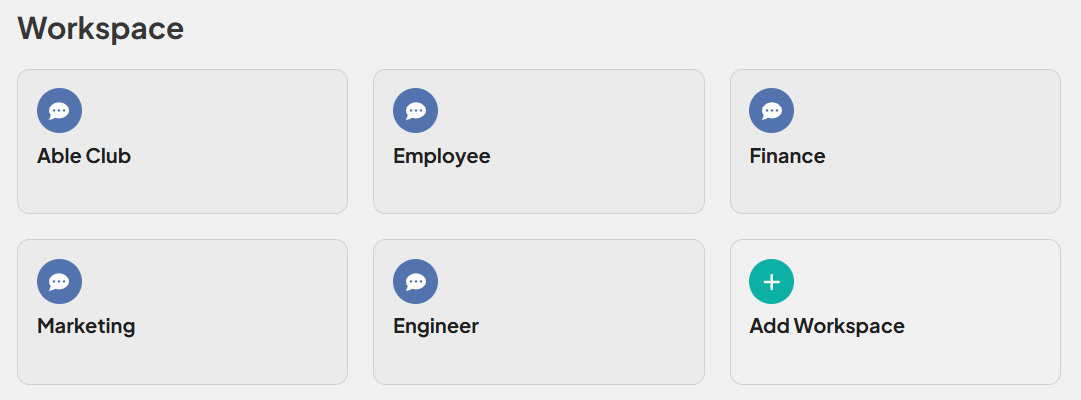 Workspaces